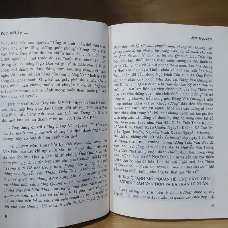 Đọc Hồi Ký Của Các Tướng Tá Sài Gòn - Mai Nguyễn 488643