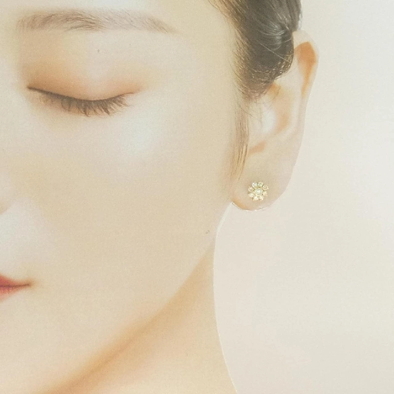 K18YG Bông tai kim cương - Hàng hiệu Chính hãng 874365