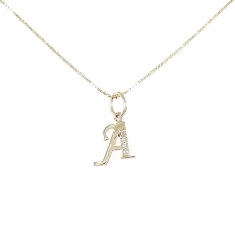 K10YG Chữ cái A Dây chuyền kim cương 0.02CT - Hàng hiệu Chính hãng 862071