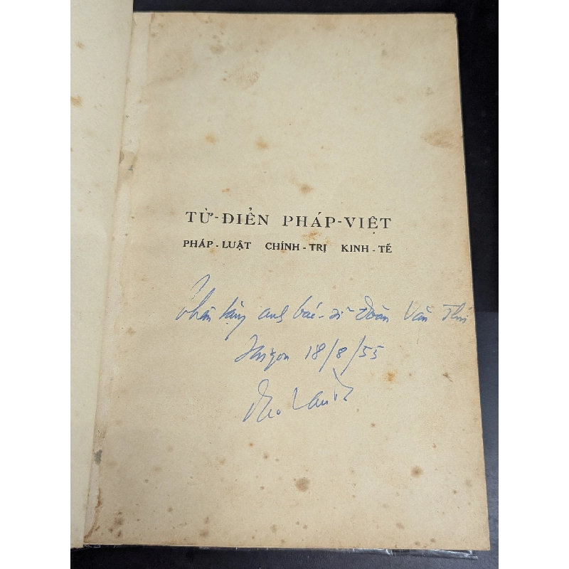 Từ điển pháp việt - Vũ Văn Mẫu & Nguyễn Văn Trác & Đào Văn Tập bộ 3 cuốn ( cuốn 1 có chữ ký của tác giả Vũ Văn Mẫu ) 121475