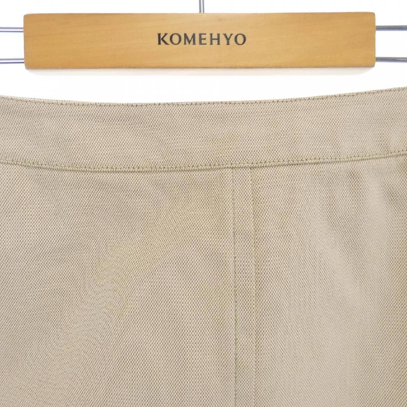 【Vintage】Elie HERMES H Button Skirt 648720