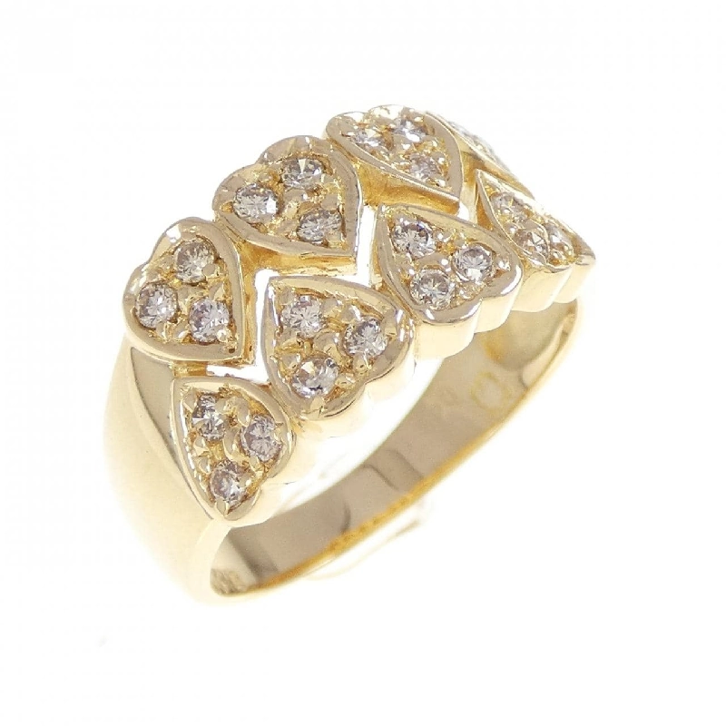 Nhẫn kim cương hình trái tim K18YG 0.41CT - Hàng hiệu Authentic 853407