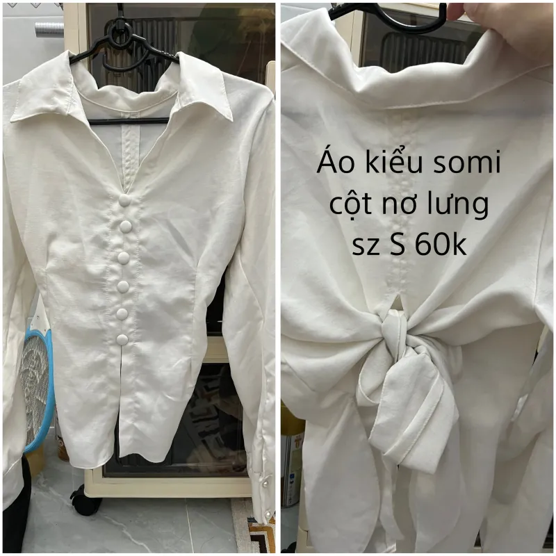 Áo somi kiểu cột nơ 35k 792604