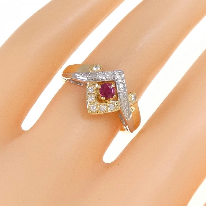 K18YG/PT900 Nhẫn Ruby 669627