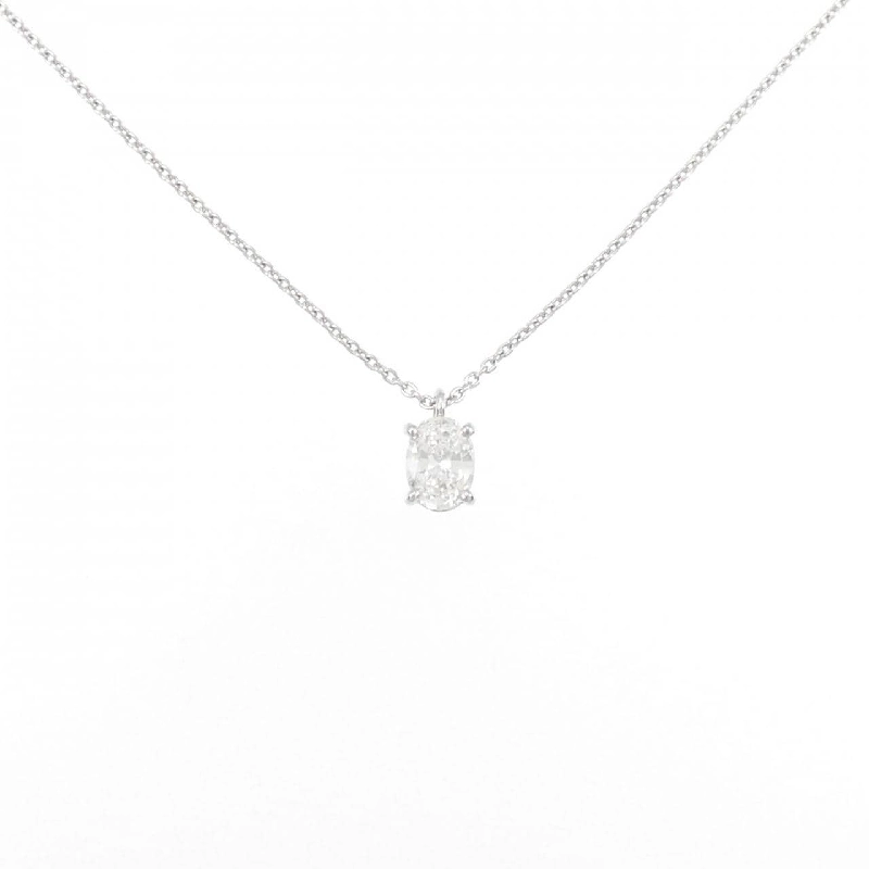 Dây chuyền kim cương PT900/PT850 0.334CT G VS1 Cắt hình bầu dục - Hàng hiệu Chính hãng 872404