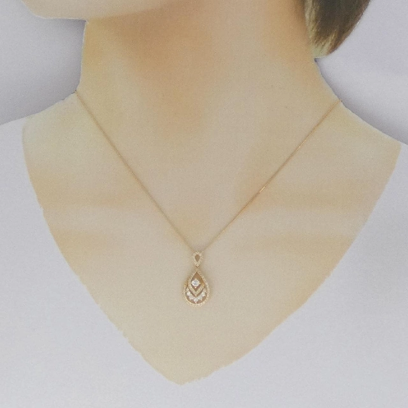 K18YG Dây chuyền kim cương 0.50CT - Hàng hiệu Chính hãng 863780