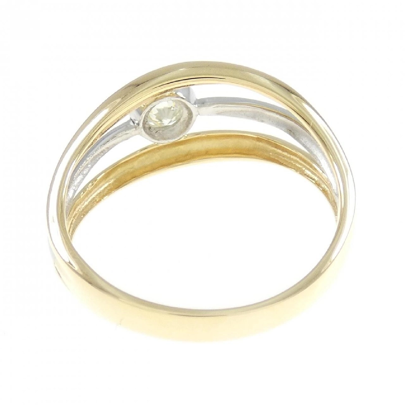 Nhẫn kim cương K18YG/PT 0.10CT 671312