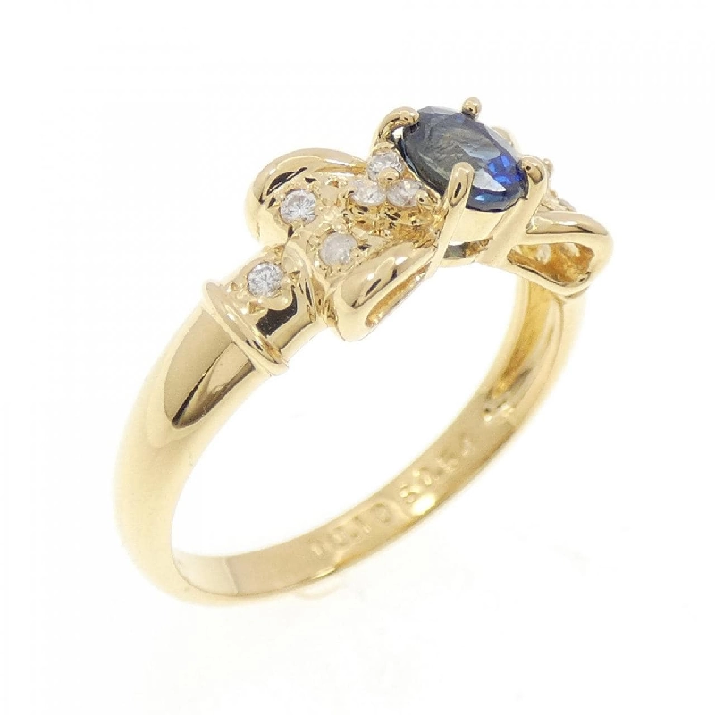 Nhẫn Sapphire Ruy Băng K18YG 0.54CT - Hàng hiệu Chính hãng 854088