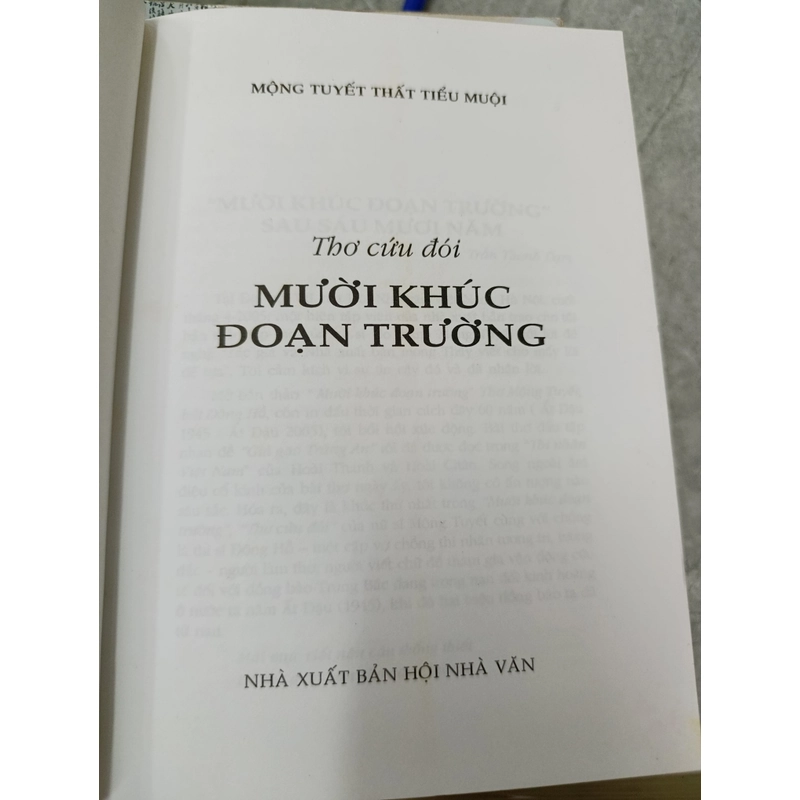 THƠ CỨU ĐÓI MƯỜI KHÚC ĐOẠN TRƯỜNG 550539