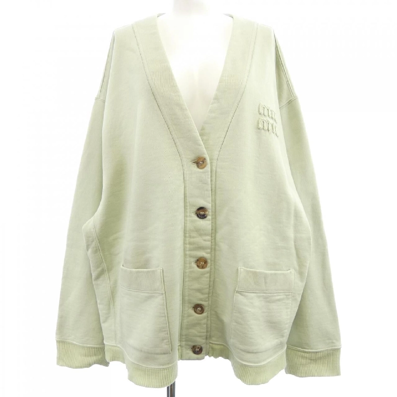 MIU MIU MIU MIU Cotton Fleece Dyeing Cardigan MJL010 S000 14RU 635380