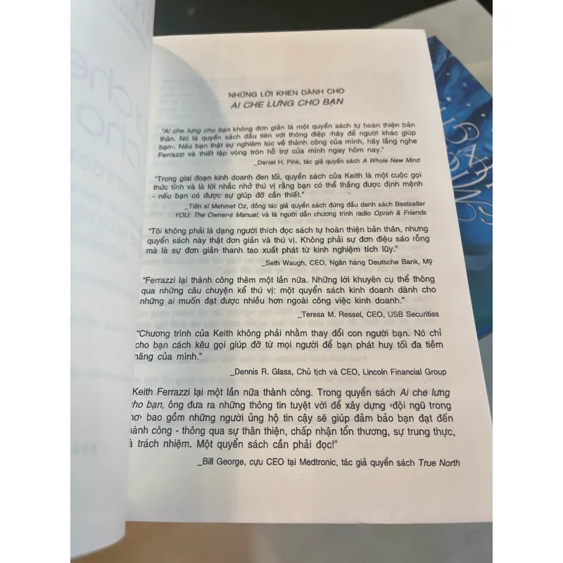 AI CHE LƯNG CHO BẠN: WHO’S GOT YOUR BACK - KEITH FERRAZZI  1008327