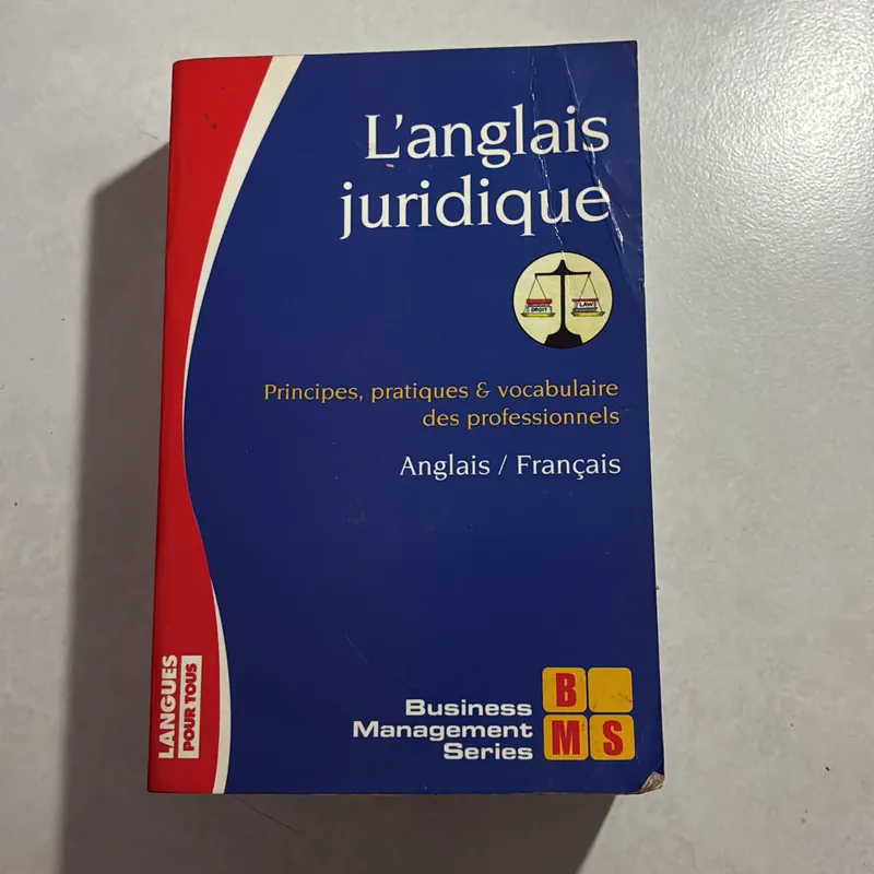 ANGLAIS JURIDIQUE -L' French edition (Pháp lý Tiếng Anh) 728554