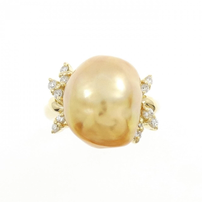 Nhẫn ngọc trai trắng K18YG - Hàng hiệu Authentic 852602