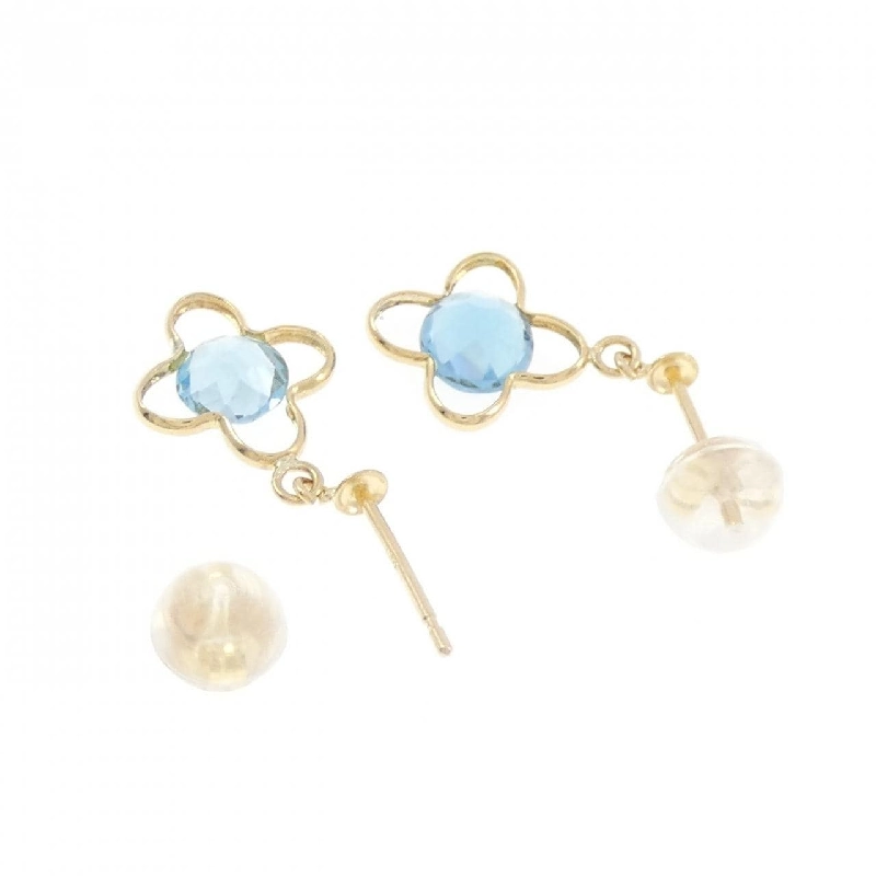 K18YG Blue Topaz Bông tai - Hàng hiệu Chính hãng 869938