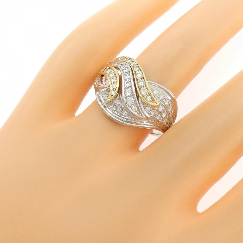 Nhẫn kim cương PT900/K18YG 0.56CT - Hàng hiệu Authentic 846473