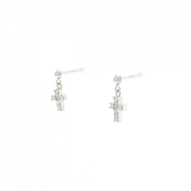 PT Bông tai kim cương chéo 0.12CT - Hàng hiệu Authentic 871831