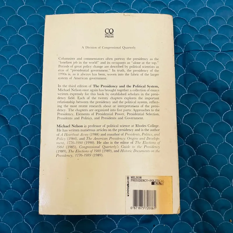 The Presidency and the Political System - Michael Nelson
#HATRA 1012998