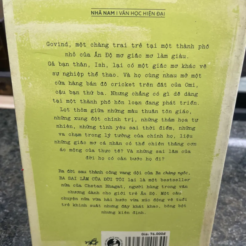 Ba sai lầm của đời tôi Chetah Bhagat 720134