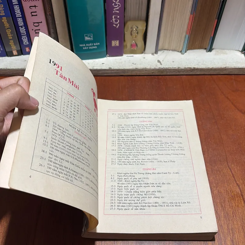 II Sưu Tầm: Sách Lịch Kiến Thức Phổ Thông _ ALMANACH - 1991 931853