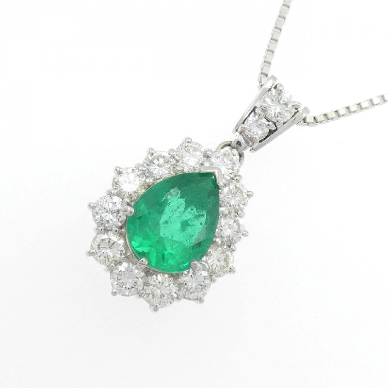 Dây chuyền ngọc lục bảo PT900/PT850 1.85CT - Hàng hiệu Authentic 860878