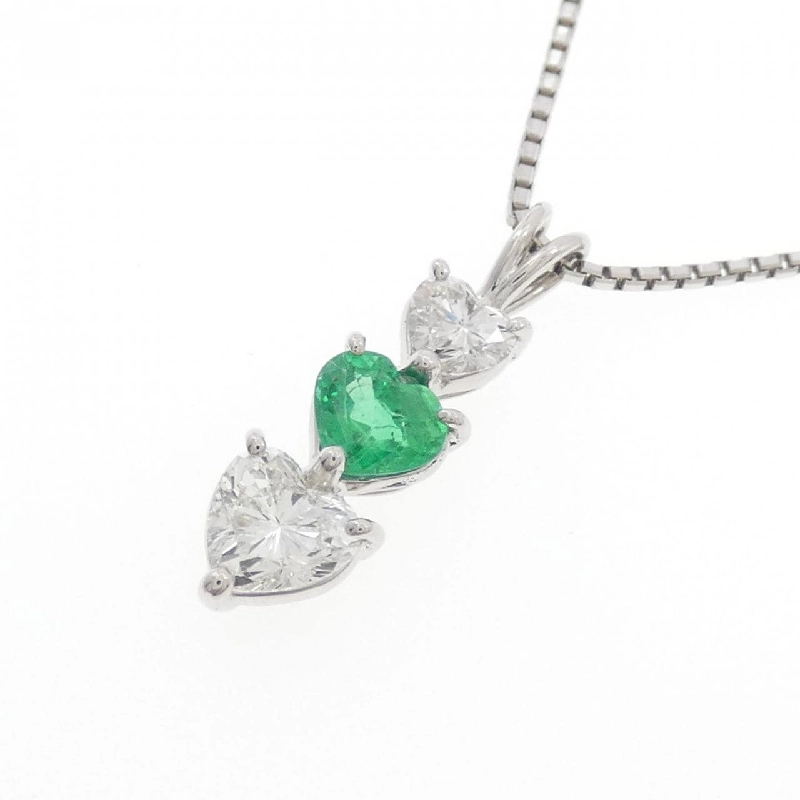 Dây chuyền Emerald PT900/PT850 0.53CT - Hàng hiệu Chính hãng 862416
