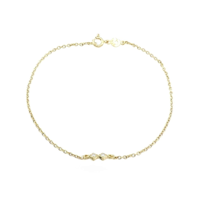 Vòng tay kim cương 750YG 0.04CT - Hàng hiệu Authentic 872526