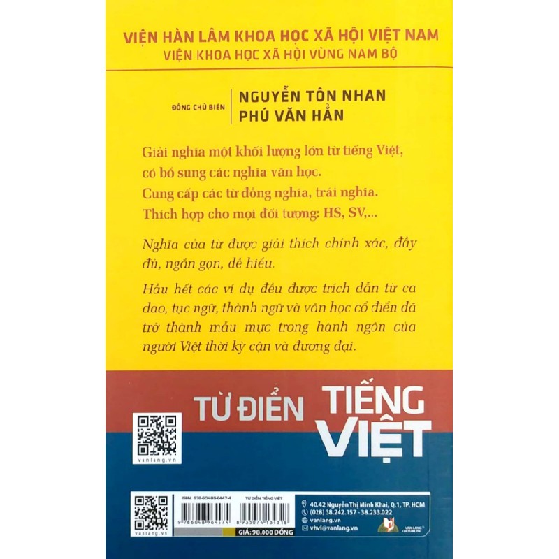 Từ Điển Tiếng Việt - Nguyễn Tôn Nhan, Phú Văn Hẳn 159006