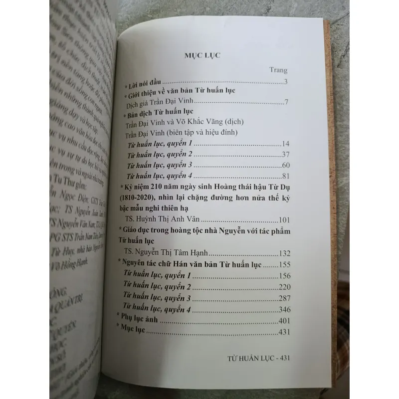 TỨ HUẤN LỤC NHỮNG GHI CHÉP LỜI DẠY CỦA HOÀNG THÁI HẬU TỪ DỤ 592868
