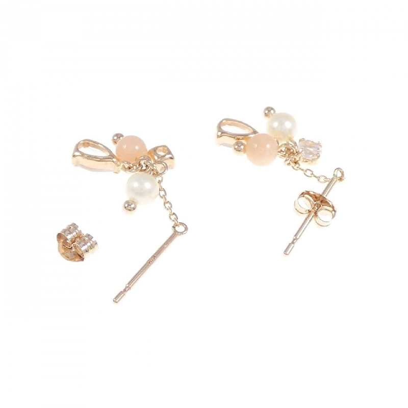 K18PG Đá màu Bông tai - Hàng hiệu Chính hãng 876871