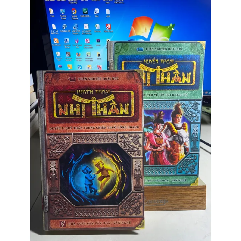 Huyền Thoại Nhị Thần- bộ 2 tập-Tác giả: Tuấn Nguyên Hoài Đức- NXB Tổng Hợp Tp HCM- Năm xb 2015- Sách lưu kho chưa qua sd giấy cũ ố theo thời gian STB1497 Blogmeo 27525 587434