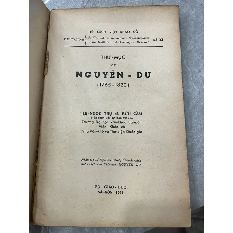 THƯ MỤC VỀ NGUYỄN DU - LÊ NGỌC TRỤ, BỬU CẦM 782292