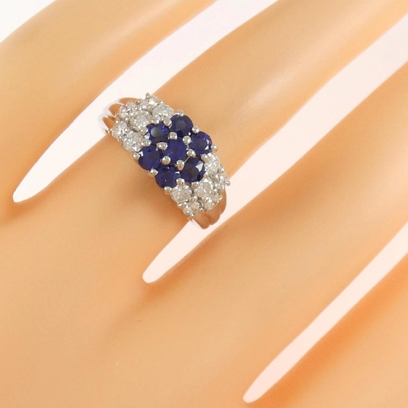 Nhẫn Sapphire Hoa PT900 1.10CT 666891