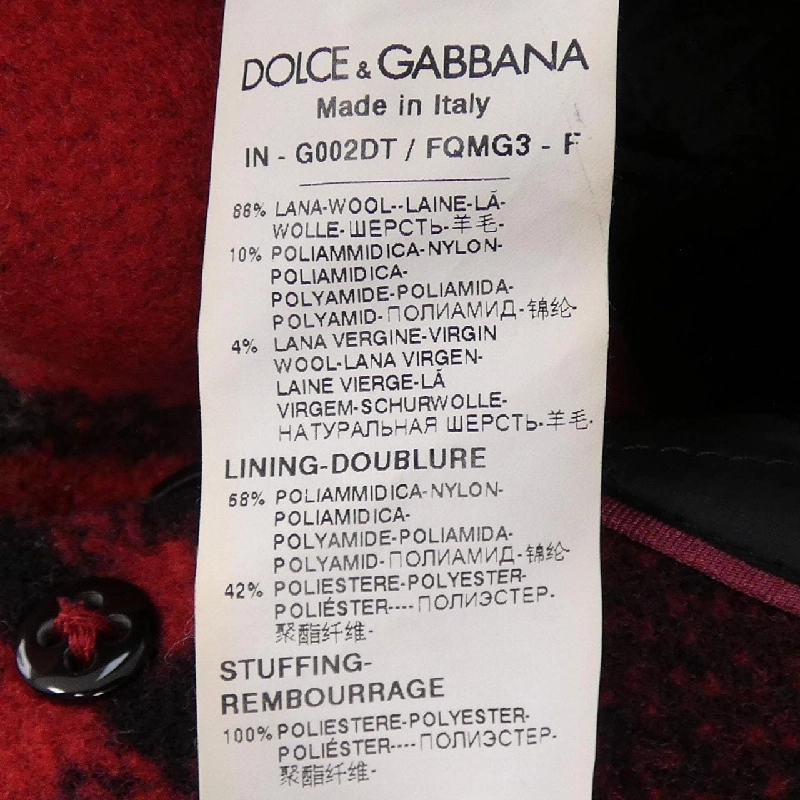 Dolce & Gabbana DOLCE&GABBANA G002DT Áo khoác - Hàng hiệu Chính hãng 894669