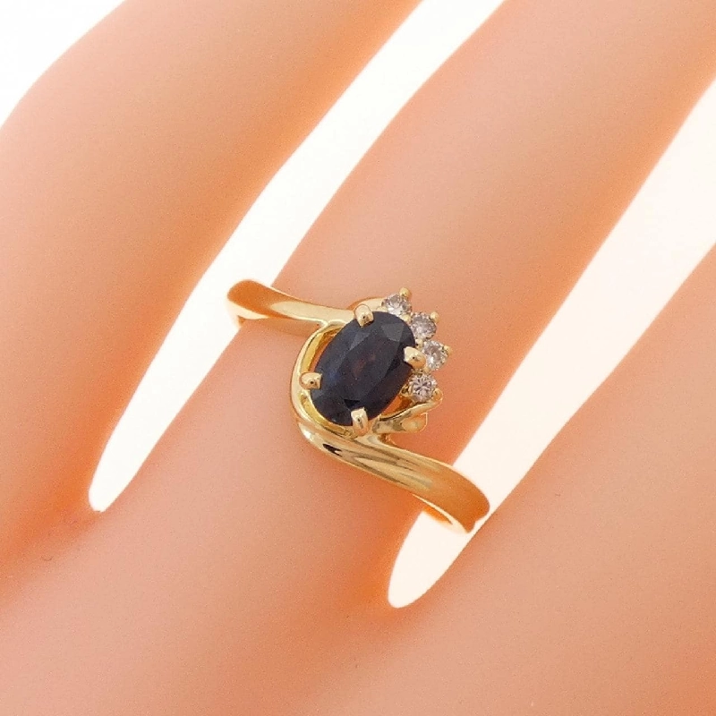 Nhẫn Sapphire K18YG 0.70CT - Hàng hiệu Chính hãng 856391