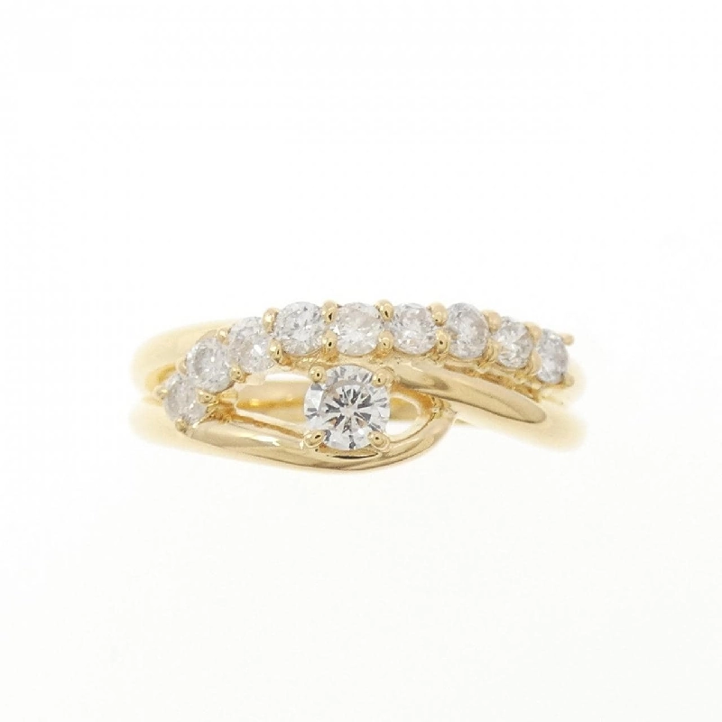 Nhẫn kim cương K18YG 0.51CT 669031