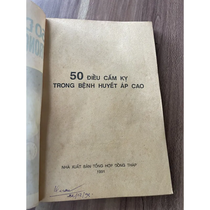 50 điều cấm kỵ trong bệnh cao huyết áp - Du Đức Hiền  797612