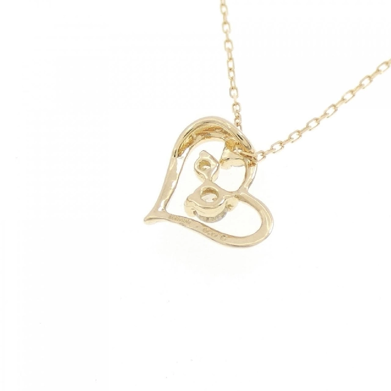 K18YG Dây chuyền kim cương hình trái tim 0.05CT - Hàng hiệu Chính hãng 861665