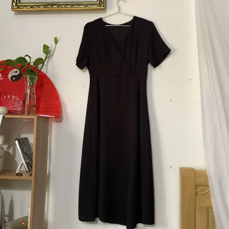 Đầm lụa chéo 972983