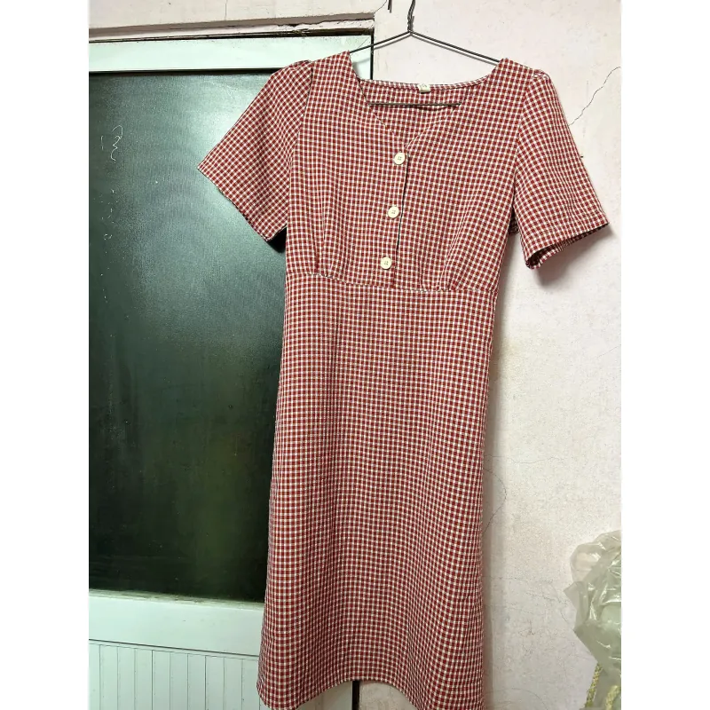 ❤️ VÁY ĐỎ CARO – TRẺ TRUNG, DỄ THƯƠNG, MẶC LÀ XINH ❤️ 1010487