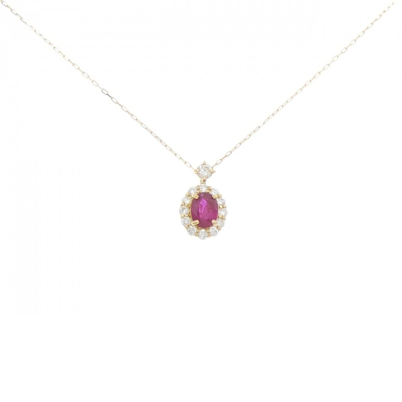 Dây chuyền ruby K18YG 0.29CT - Hàng hiệu chính hãng 862414