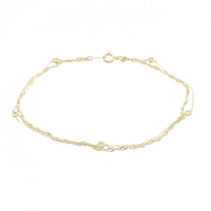 K18YG Vòng tay kim cương - Hàng hiệu Chính hãng 872984