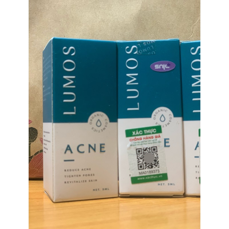 (date 12/2026) Serum trị mụn Lumos 5ml chính hãng nguyên tem 141056