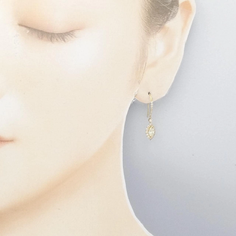 Bông tai kim cương K18YG 1.00CT - Hàng hiệu chính hãng 868661