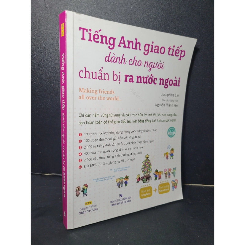Tiếng anh giao tiếp dành cho người chuẩn bị ra nước ngoài mới 90% bẩn nhẹ Josephine Lin HCM2205 HỌC NGOẠI NGỮ 919922