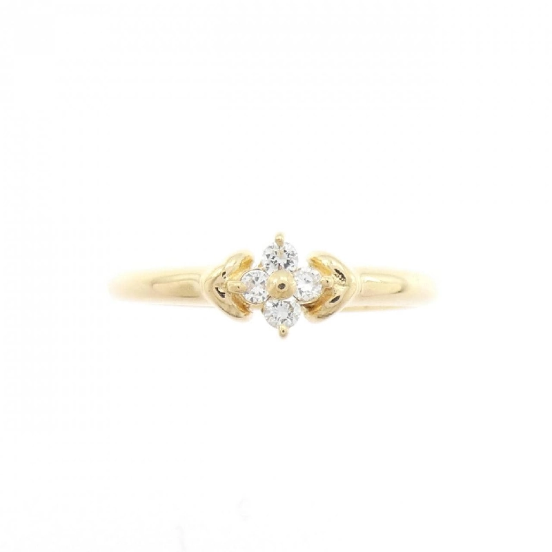 Nhẫn kim cương hoa K18YG - Hàng hiệu Authentic 854122