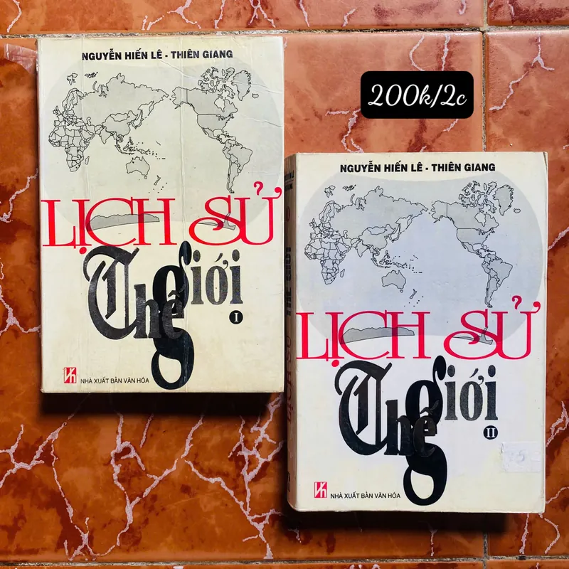 Combo 2 quyển - LỊCH SỬ THẾ GIỚI -  Nguyễn Hiến Lê và Thiên Giang#HATRA 692525