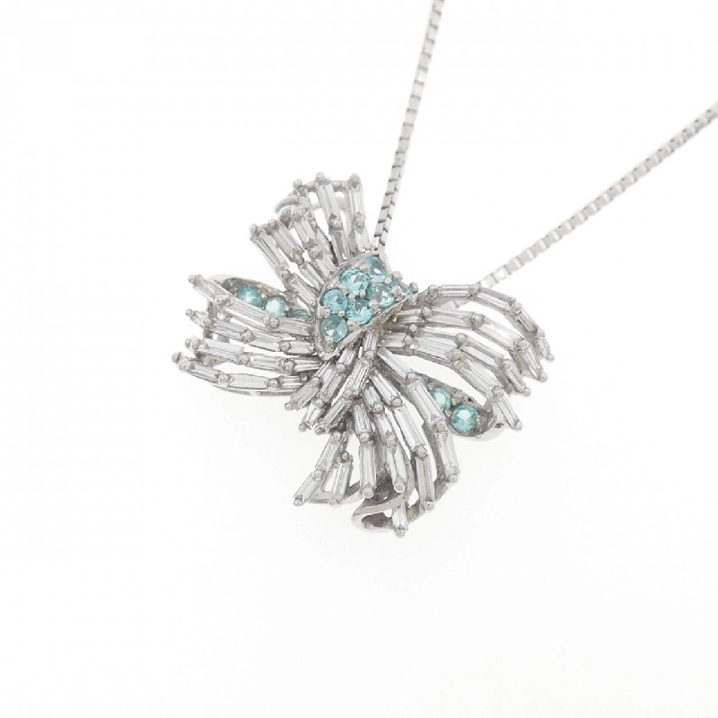 K18WG Ruy băng Tourmaline Dây chuyền 0.12CT - Hàng hiệu Chính hãng 860144