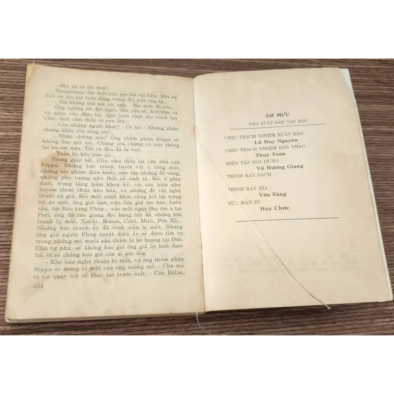 Tiểu thuyết Mỹ: ÂM MƯU (Michel Barzohar) - 434 trang  784746