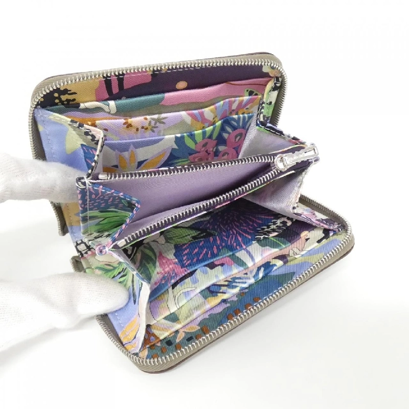 【Sản phẩm chưa sử dụng】Ví Hermes EN LIBERTE bằng lụa compact 084266CK 621040