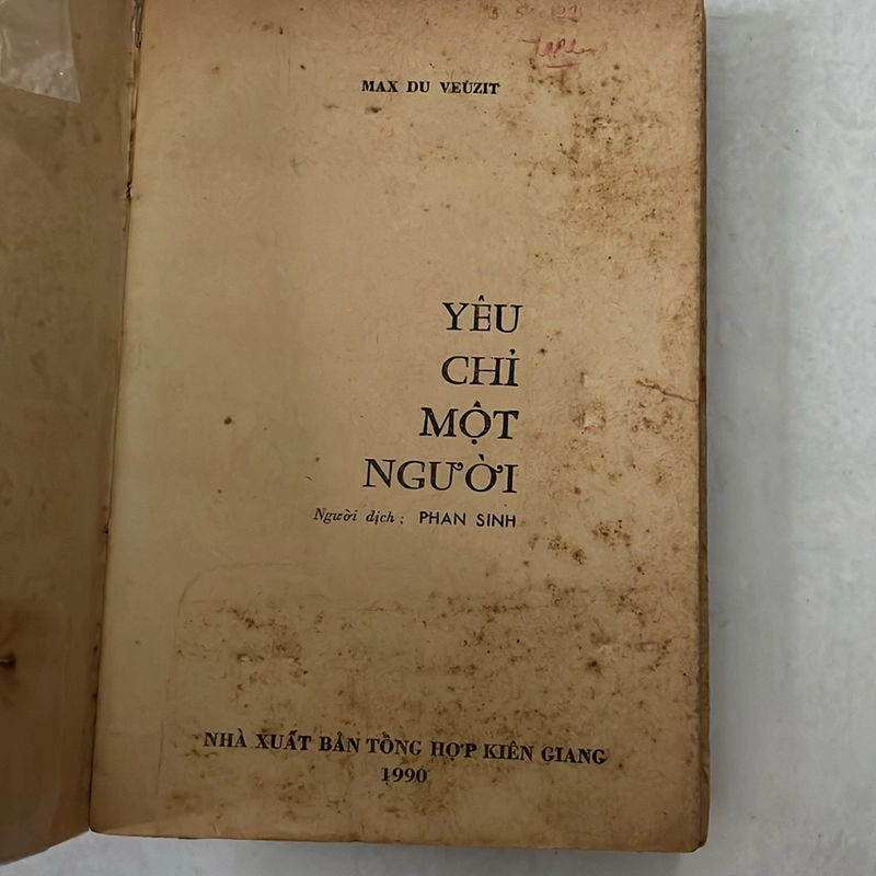 Yêu chỉ một người - Max Du Veuzit — 1990s 498529